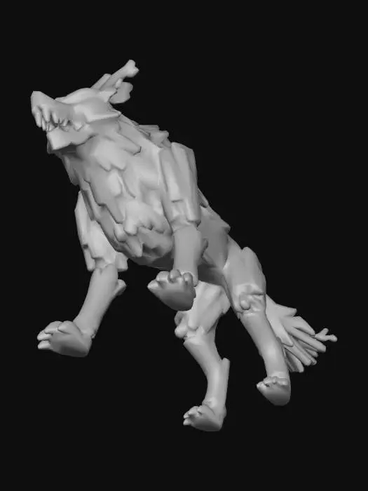 3D model for Timber wolf