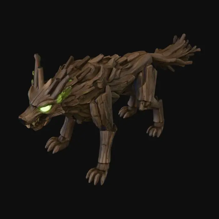 3D model for Timber wolf