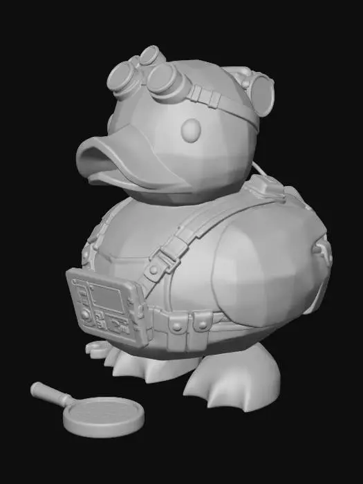 3D model for Steampunk Duck Engineer