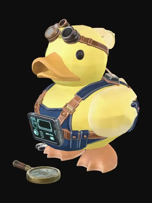 3D model for Steampunk Duck Engineer