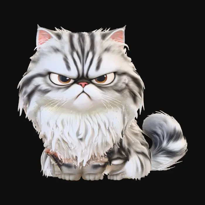 3D model for Grumpy Fluffball