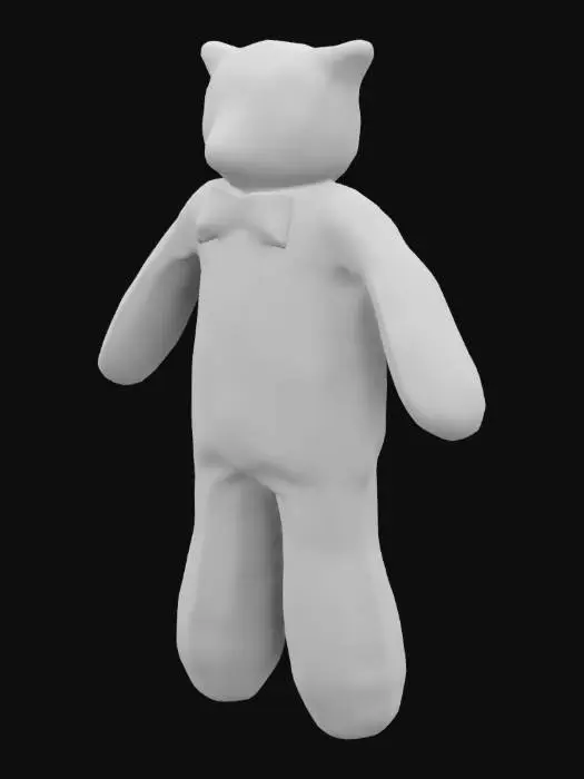 3D model for Teddy with Bowtie