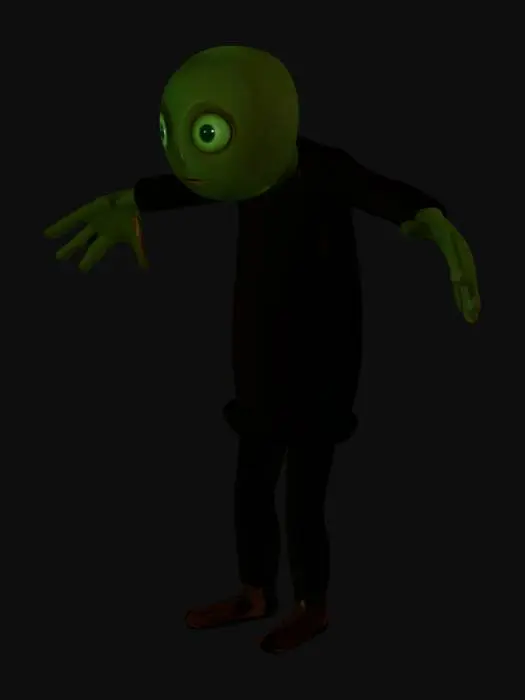 3D model for Long-Armed Creature