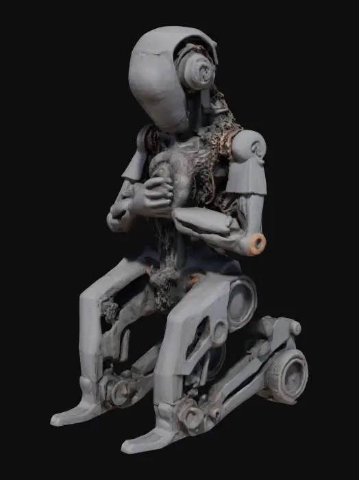 3D model for The Mechanized Acolyte
A kneeling figure with exposed inner cogs and gears, designed as if it were once a functioning automaton. Crafted from aged iron with 1mm ridged sections, the figure's hands are clasped over its chest, holding an unbroken chain, symbolizing eternal servitude. Rusted joints suggest it was once movable, perhaps acting as an assistant to ancient scholars
low poly , Highly Detailed, Realistic