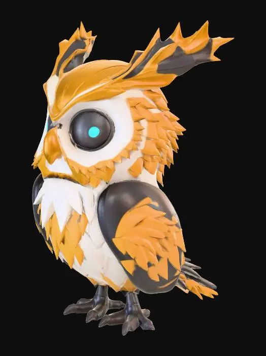 3D model for create something mechanical, cute and sturdy. It should be a Game asset as well as low poly.