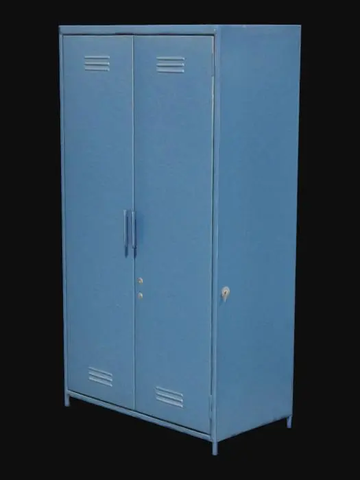3D model for Blue Metal Locker