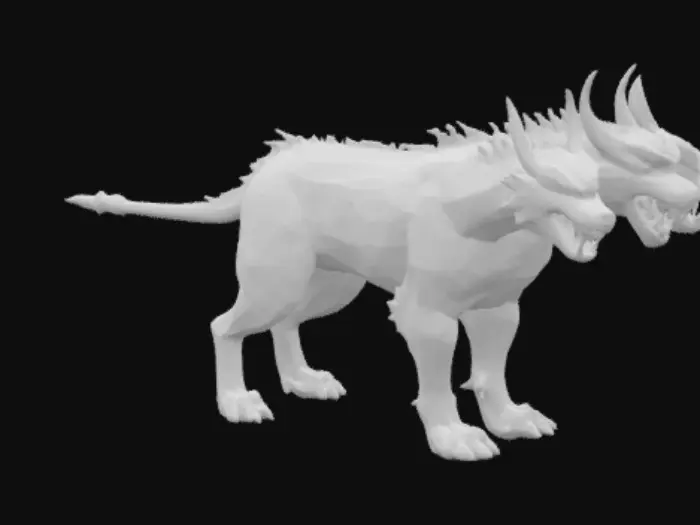 3D model for Three headed Cerberus dog
