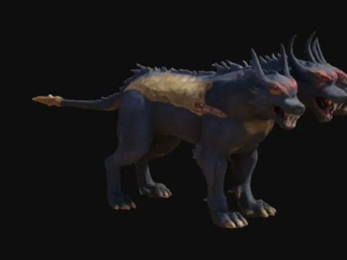 3D model for Three headed Cerberus dog