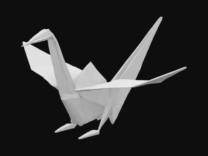 3D model for origami crane