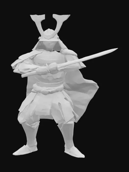 3D model for origami samurai