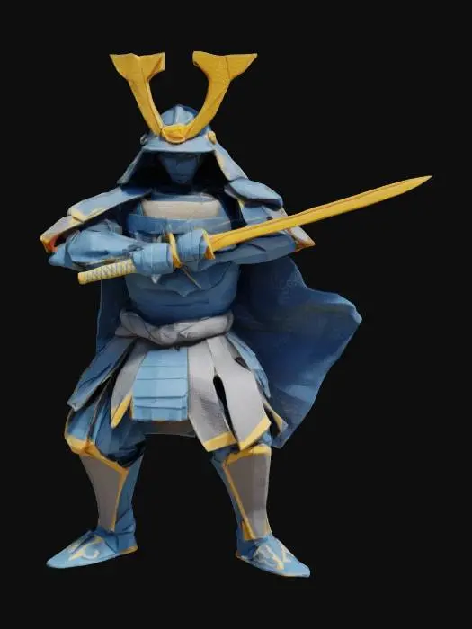 3D model for origami samurai