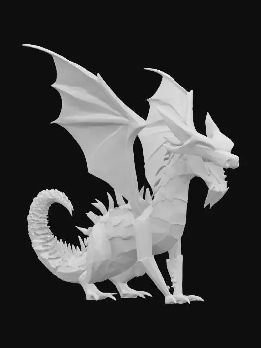 3D model for origami dragon