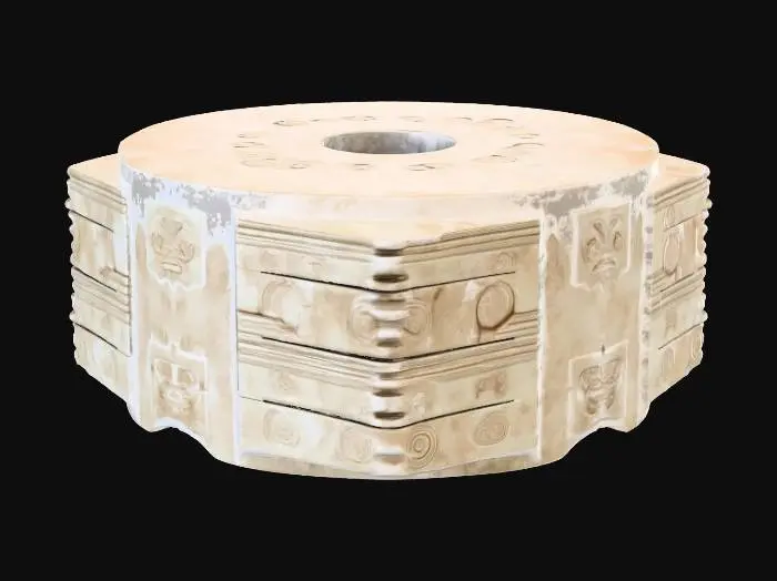 3D model for Ancient Stone Cylinder