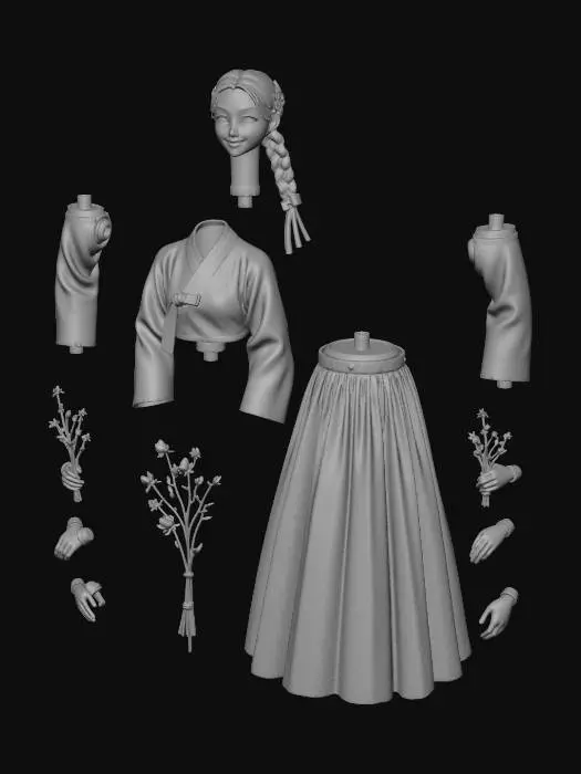 3D model for Disassembled Hanbok