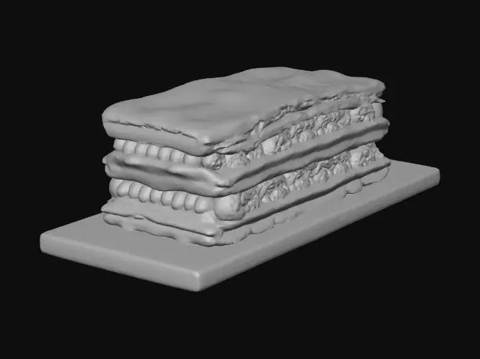 3D model for Barra crocante de frambuesa