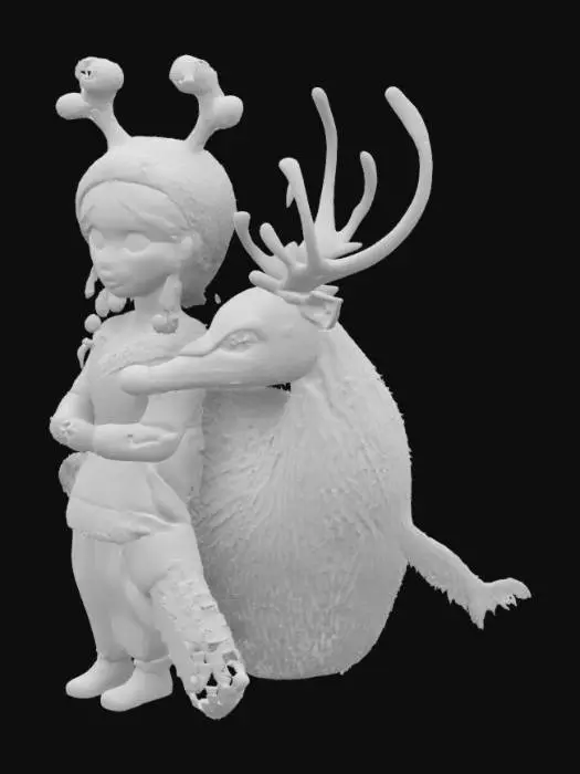 3D model for 鄂温克族