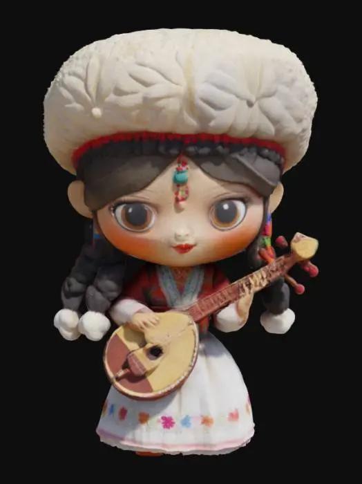 3D model for 柯尔克孜族