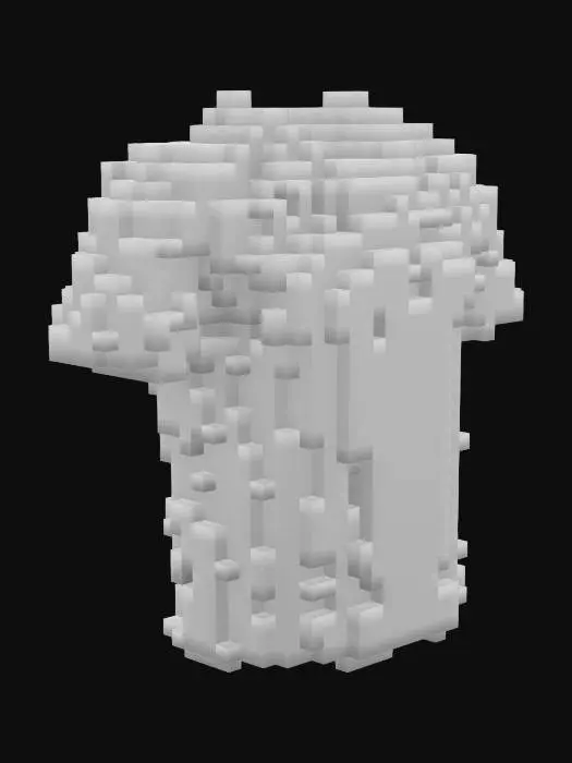 3D model for white t-shirt