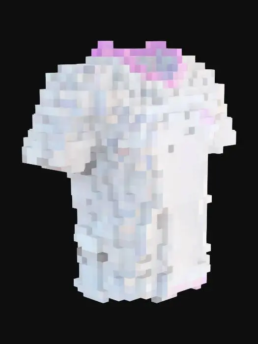 3D model for white t-shirt