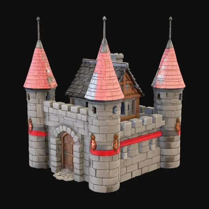 3D model for Medieval Stronghold