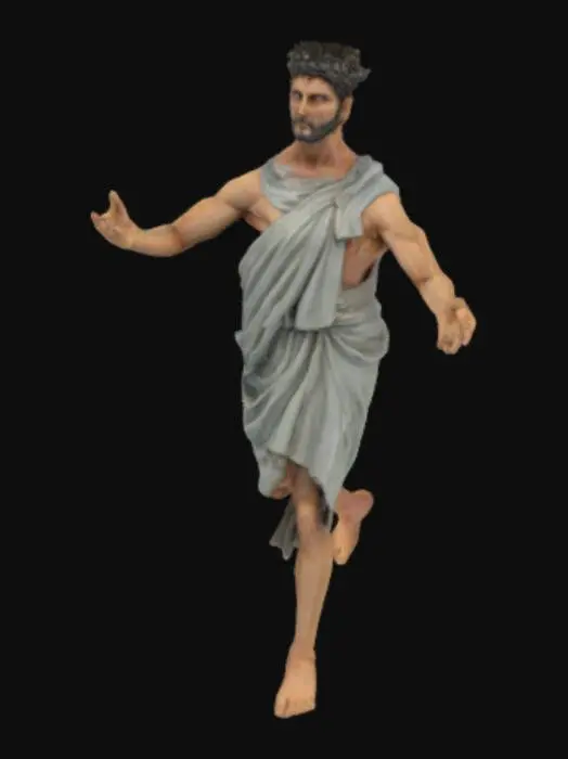 3D model for Un antico romano con le braccia allargate