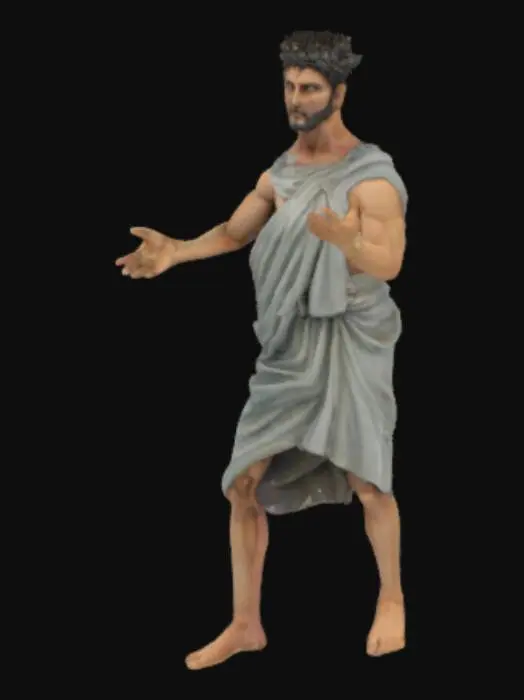 3D model for Un antico romano con le braccia allargate