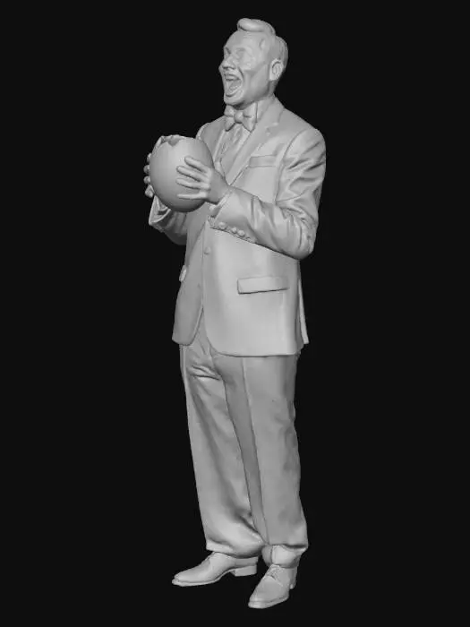3D model for Mr bean holding an egg