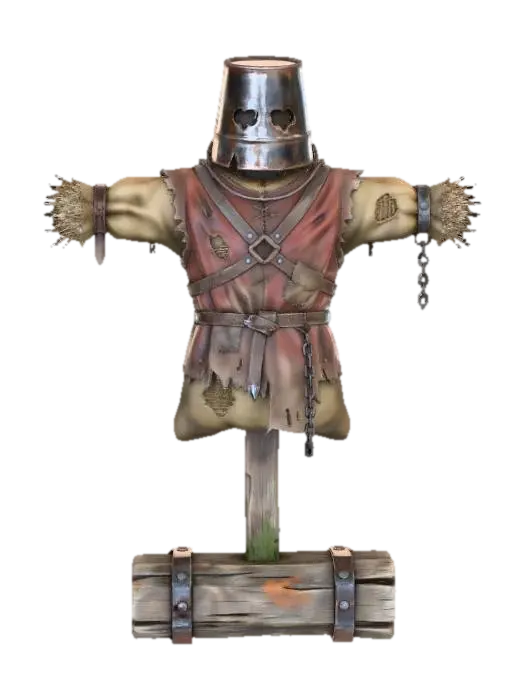 training dummy - Target 3D model, vytvořený pomocí AI