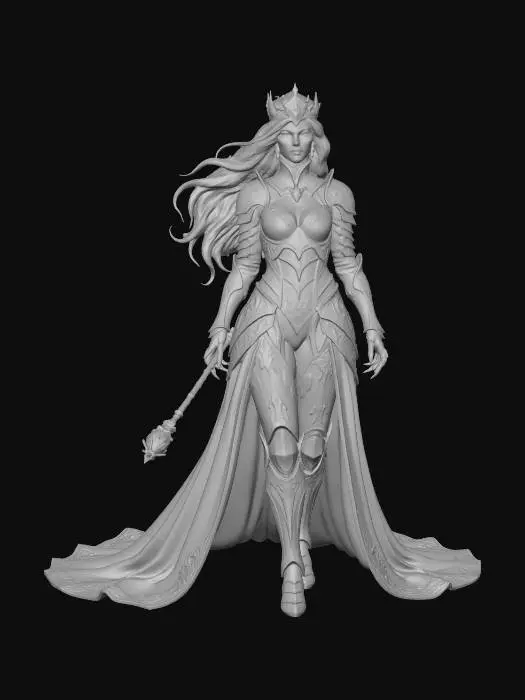 3D model for damned queen