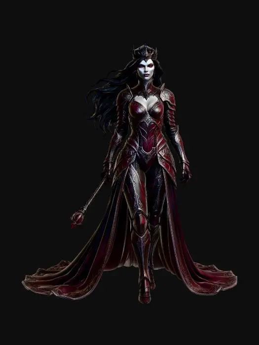3D model for damned queen