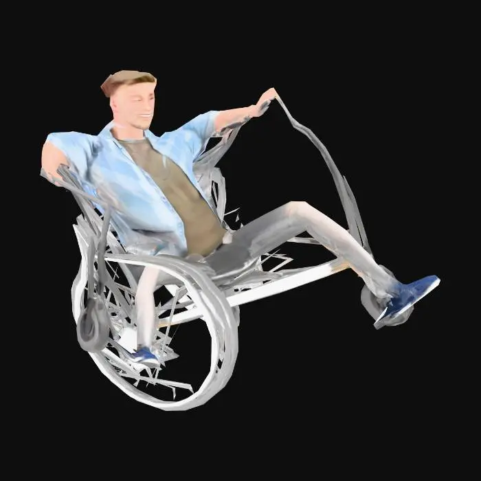 3D model for Man in a Wheelchair