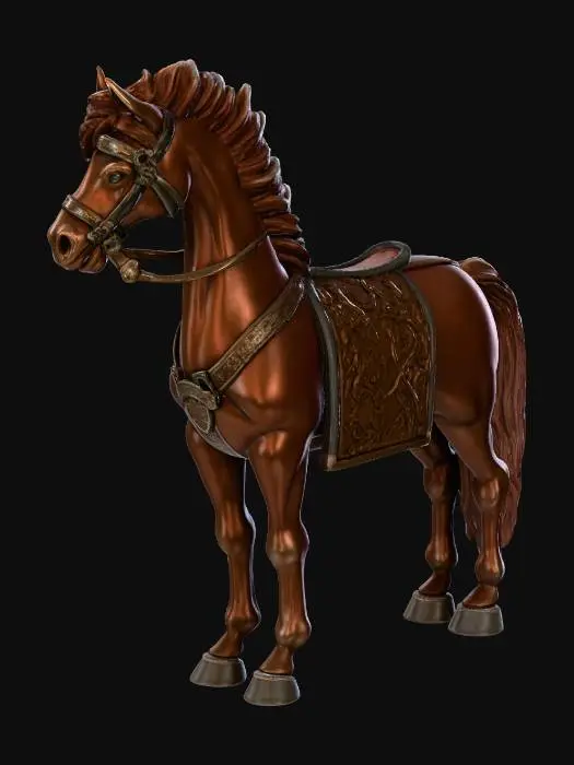 3D model for roman horse