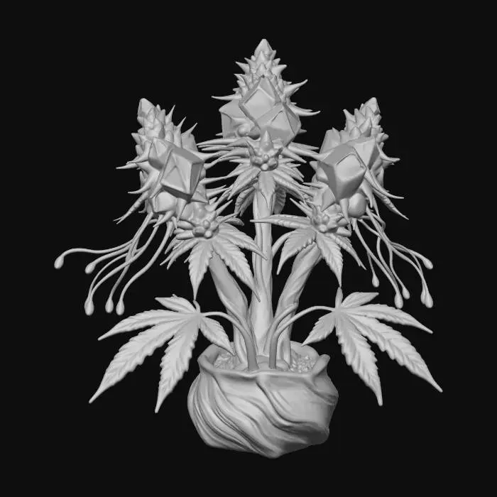 3D model for Nebula Cannabis Bloom