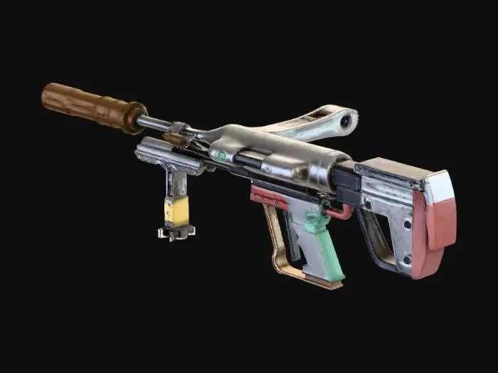 3D model for Steampunk Blaster