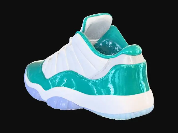3D model for Turquoise Wave Sneaker
