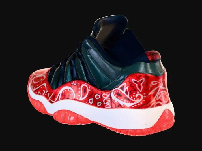 3D model for Turquoise Wave Sneaker