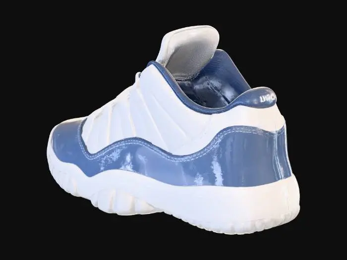 3D model for Turquoise Wave Sneaker