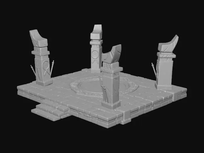 3D model for Altar of the Four Pillars