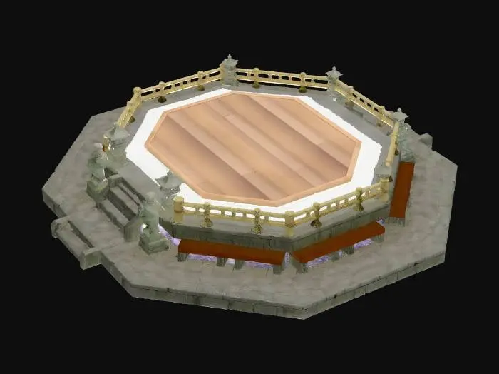 3D model for Octagonal Stone Terrace