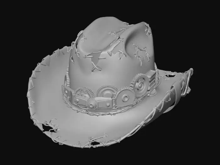 3D model for Steampunk Cowboy Hat
