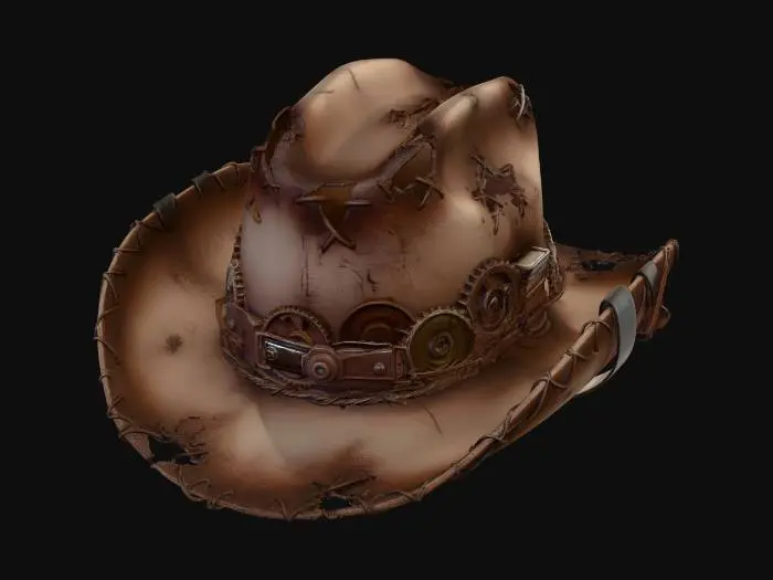 3D model for Steampunk Cowboy Hat