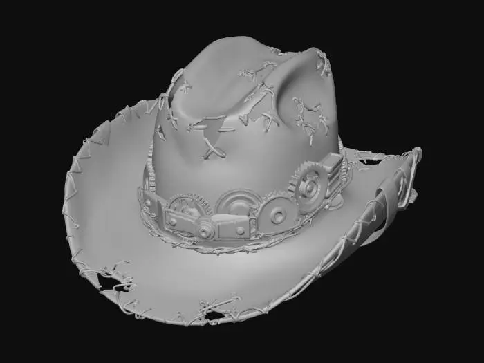 3D model for Steampunk Cowboy Hat