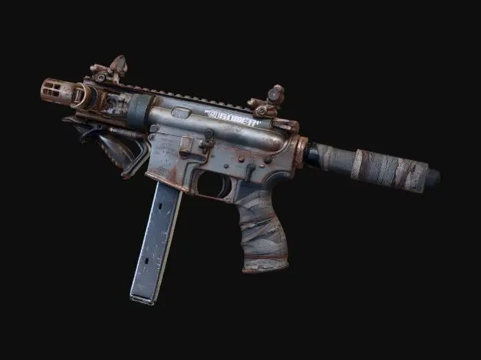 3D model for Gunner AR-15 with suppressor