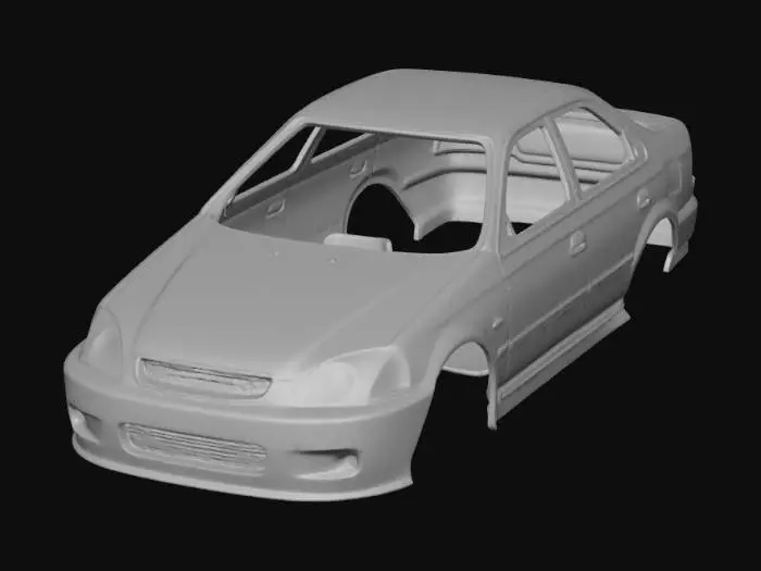 3D model for Silverline Sedan Prototype
