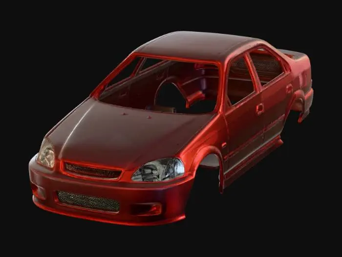 3D model for Silverline Sedan Prototype
