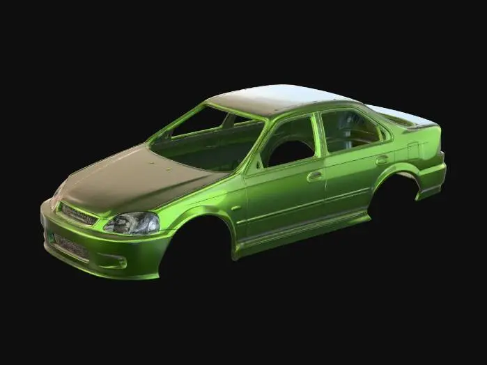 3D model for Silverline Sedan Prototype