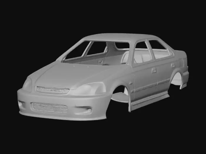 3D model for Silverline Sedan Prototype
