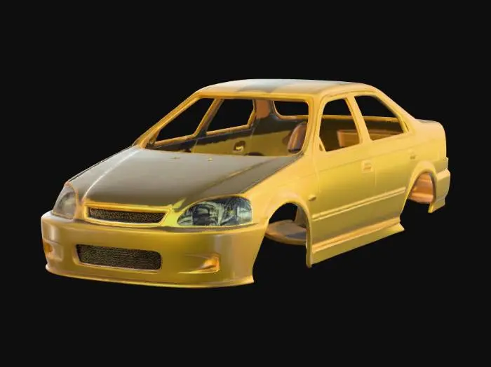 3D model for Silverline Sedan Prototype