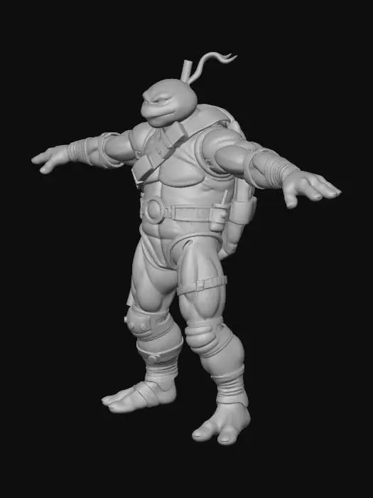 3D model for Donatello Action Figure