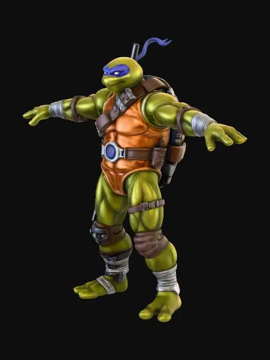 3D model for Donatello Action Figure